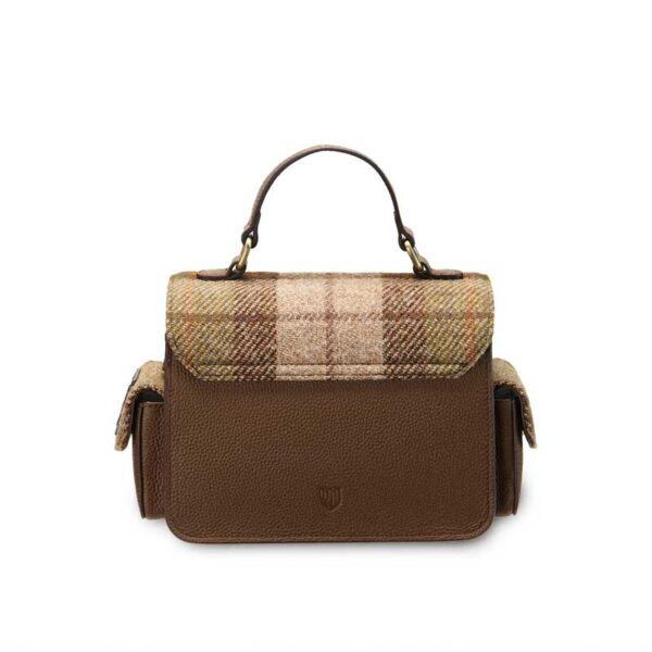 Harris Tweed Crossbody, The Melrose, Chestnut Tartan
