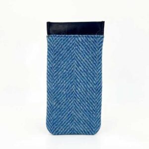 Harris Tweed Glasses Sleeve in Sky Blue
