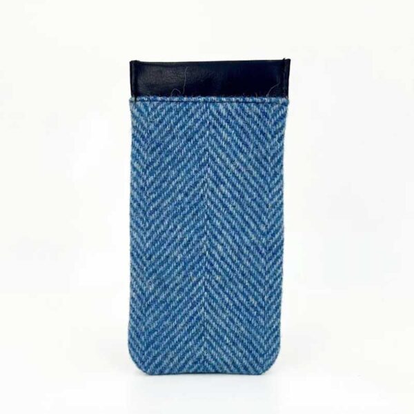 Harris Tweed Glasses Sleeve in Sky Blue