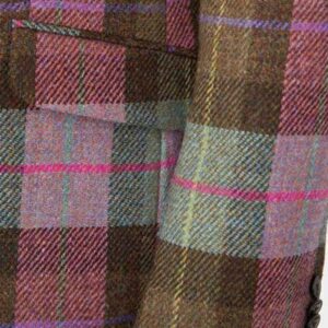 Harris Tweed Jacket "London" In Tartan Check