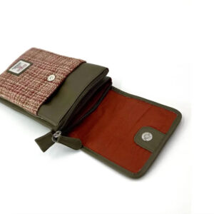 Harris Tweed Mini Crossbody Bag in Maple
