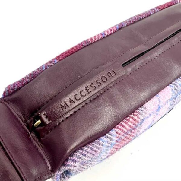 Harris Tweed Sling Bag In Pastel Pink