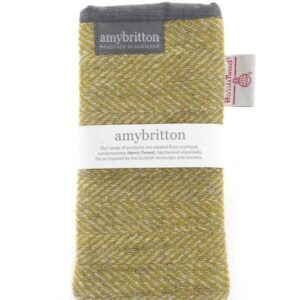 Harris Tweed Landscape Glasses Case Lichen Green