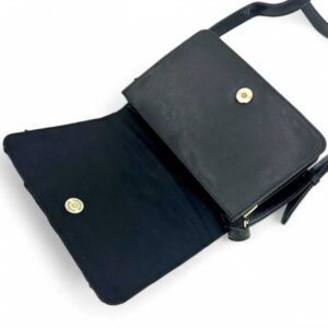 Harris Tweed Quilt Shoulder Bag In Charcoal