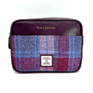 Harris Tweed Camera Bag In Pastel Pink