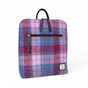 Harris Tweed Backpack In Pastel Pink