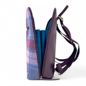 Harris Tweed Backpack In Pastel Pink