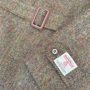Harris Tweed Overjas Raglan, Brown
