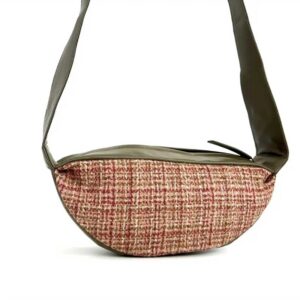 Harris Tweed Sling Bag In Maple