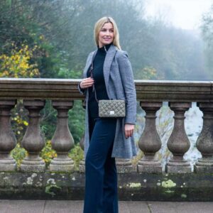 Harris Tweed Quilt Shoulder Bag In Country Green
