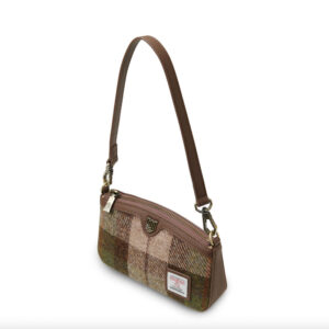 Harris Tweed Shoulder Bag, The Ailsa, Chestnut Tartan