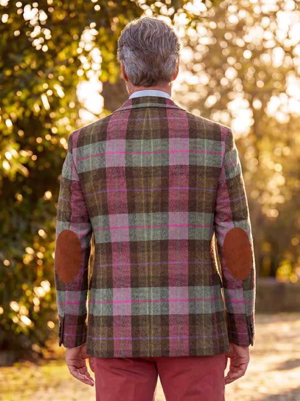 Harris Tweed Jacket "London" In Tartan Check