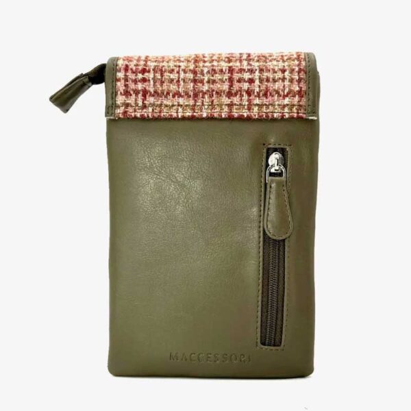 Harris Tweed Mini Crossbody Bag in Maple