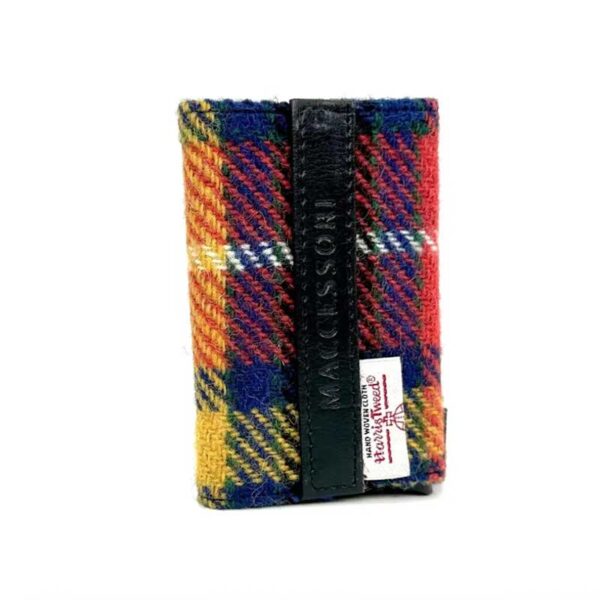 Harris Tweed Pop Up Card Holder In Saffron