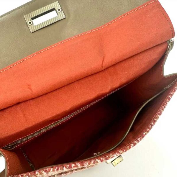Harris Tweed Satchel Bag In Maple