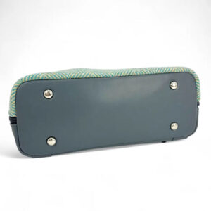 Harris Tweed Backpack In Turquoise Herringbone