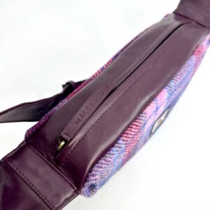 Harris Tweed Sling Bag In Pastel Pink
