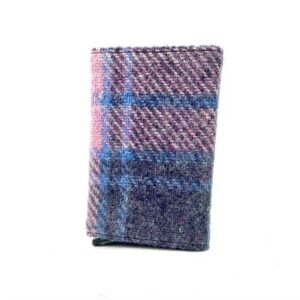 Harris Tweed Pop Up Card Holder In Pastel Pink