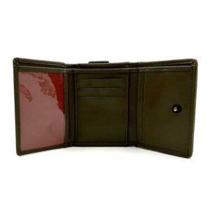 Harris Tweed Trifold Purse In Maple