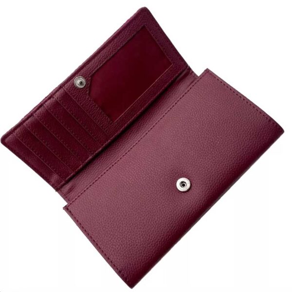 Harris Tweed Ladies Envelope Purse In Purple Check