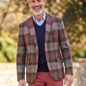 Harris Tweed Jacket "London" In Tartan Check