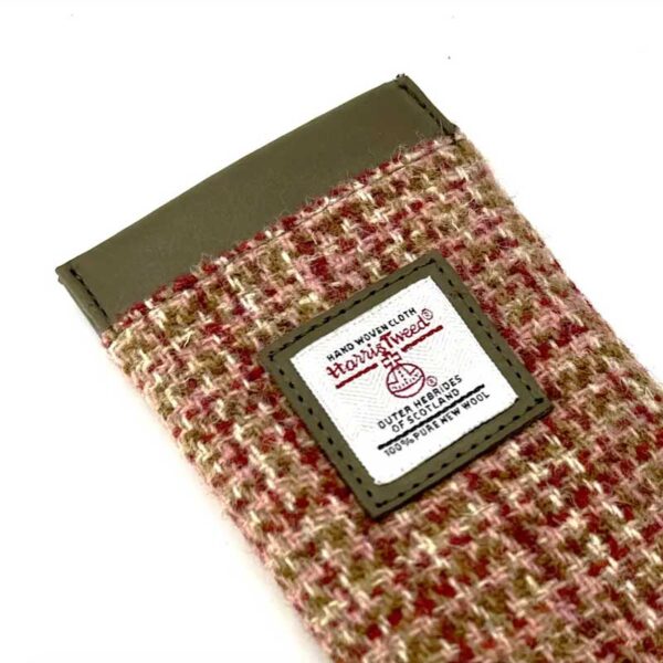 Harris Tweed Glasses Sleeve in Maple
