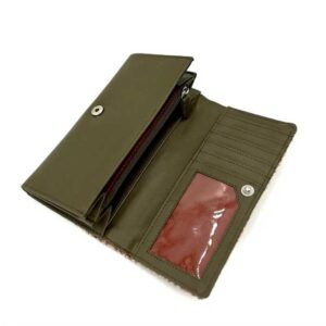 Harris Tweed Ladies Envelope Purse In Maple