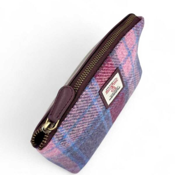 Harris Tweed Cosmetic Bag In Pastel Pink