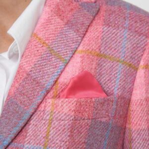 Harris Tweed Dames Blazer "LadiesClub" in Rose Punk Check