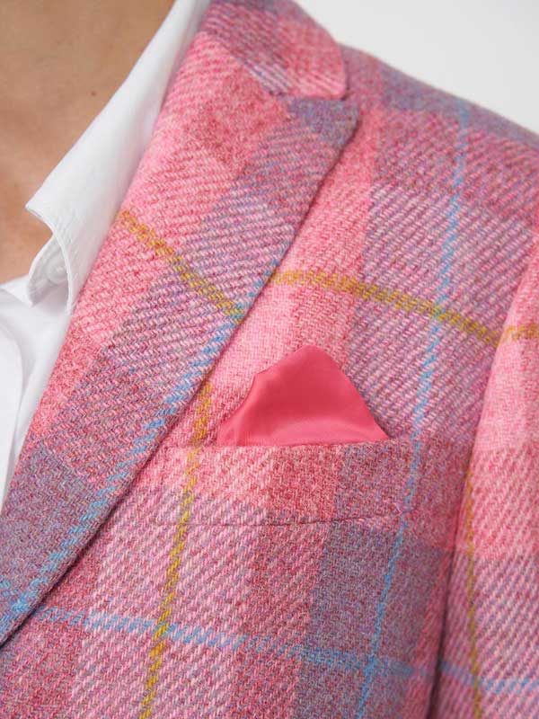 Harris Tweed Dames Blazer "LadiesClub" in Rose Punk Check