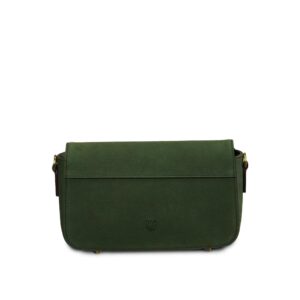 Harris Tweed Clutch, The Caithness, Islander, Dark Green Herringbone