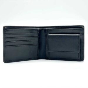 Harris Tweed Bifold Coin Wallet In Blue Check