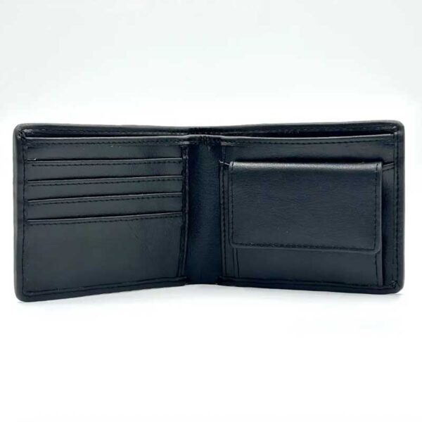 Harris Tweed Bifold Coin Wallet In Blue Check