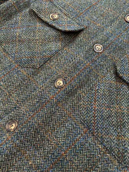 Harris Tweed Jack Overshirt - Green