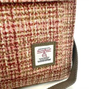 Harris Tweed Satchel Bag In Maple