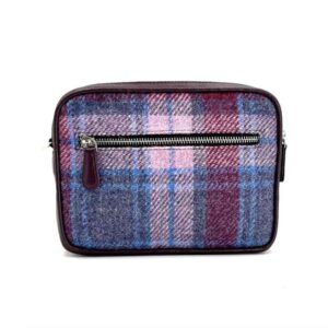 Harris Tweed Camera Bag In Pastel Pink