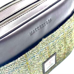 Harris Tweed Camera Bag In Country Green