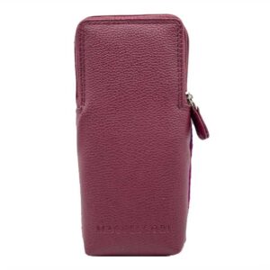 Harris Tweed Double Glasses Sleeve in Purple Check