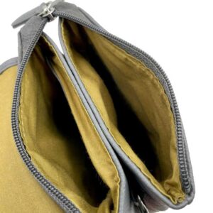 Harris Tweed Mini Crossbody Bag in Turquoise Herringbone