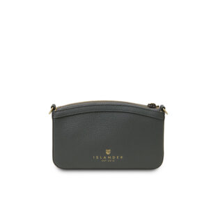 Harris Tweed Shoulder Bag, The Ailsa, Black & Grey Herringbone