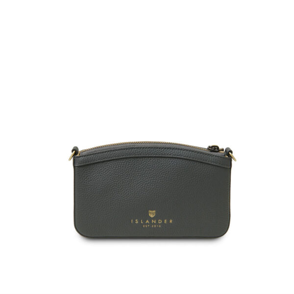Harris Tweed Shoulder Bag, The Ailsa, Black & Grey Herringbone