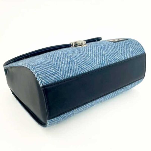 Harris Tweed Mini Day Bag In Sky Blue