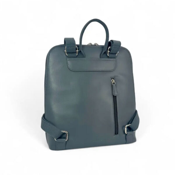 Harris Tweed Backpack In Turquoise Herringbone
