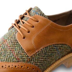 Harris Tweed The Ladies Harris Classic Shoe Chestnut