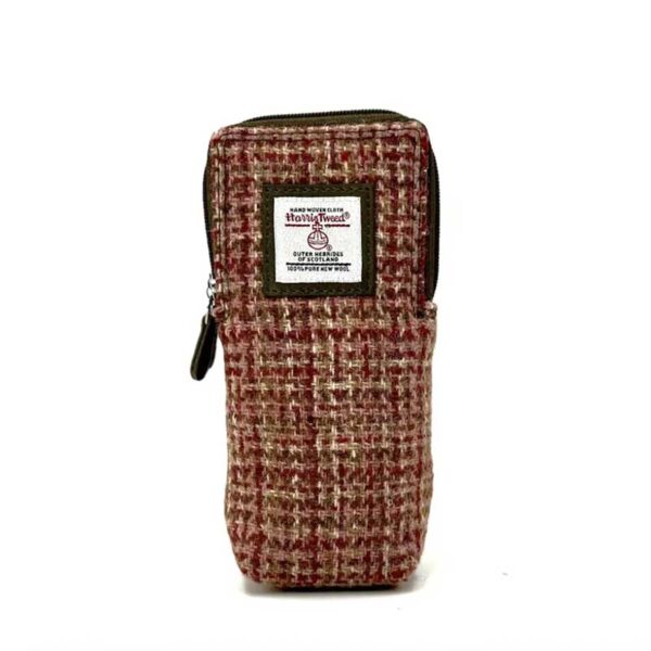 Harris Tweed Double Glasses Sleeve in Maple