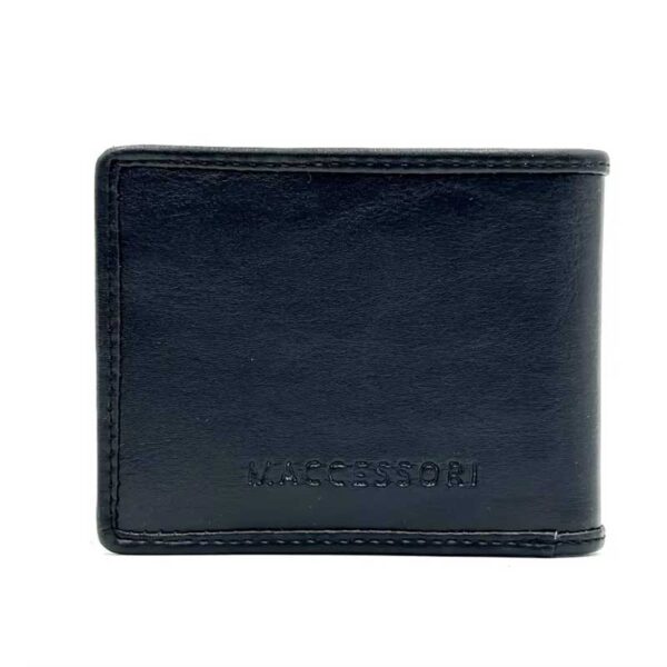 Harris Tweed Bifold Coin Wallet In Blue Check