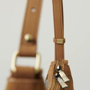 Harris Tweed Shoulder Bag, The Ellon, Islander, Chestnut Blue Tartan