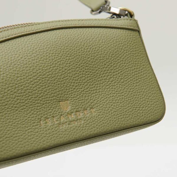 Harris Tweed Shoulder Bag, The Ailsa, Dark Green Herringbone