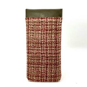 Harris Tweed Glasses Sleeve in Maple