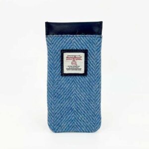 Harris Tweed Glasses Sleeve in Sky Blue